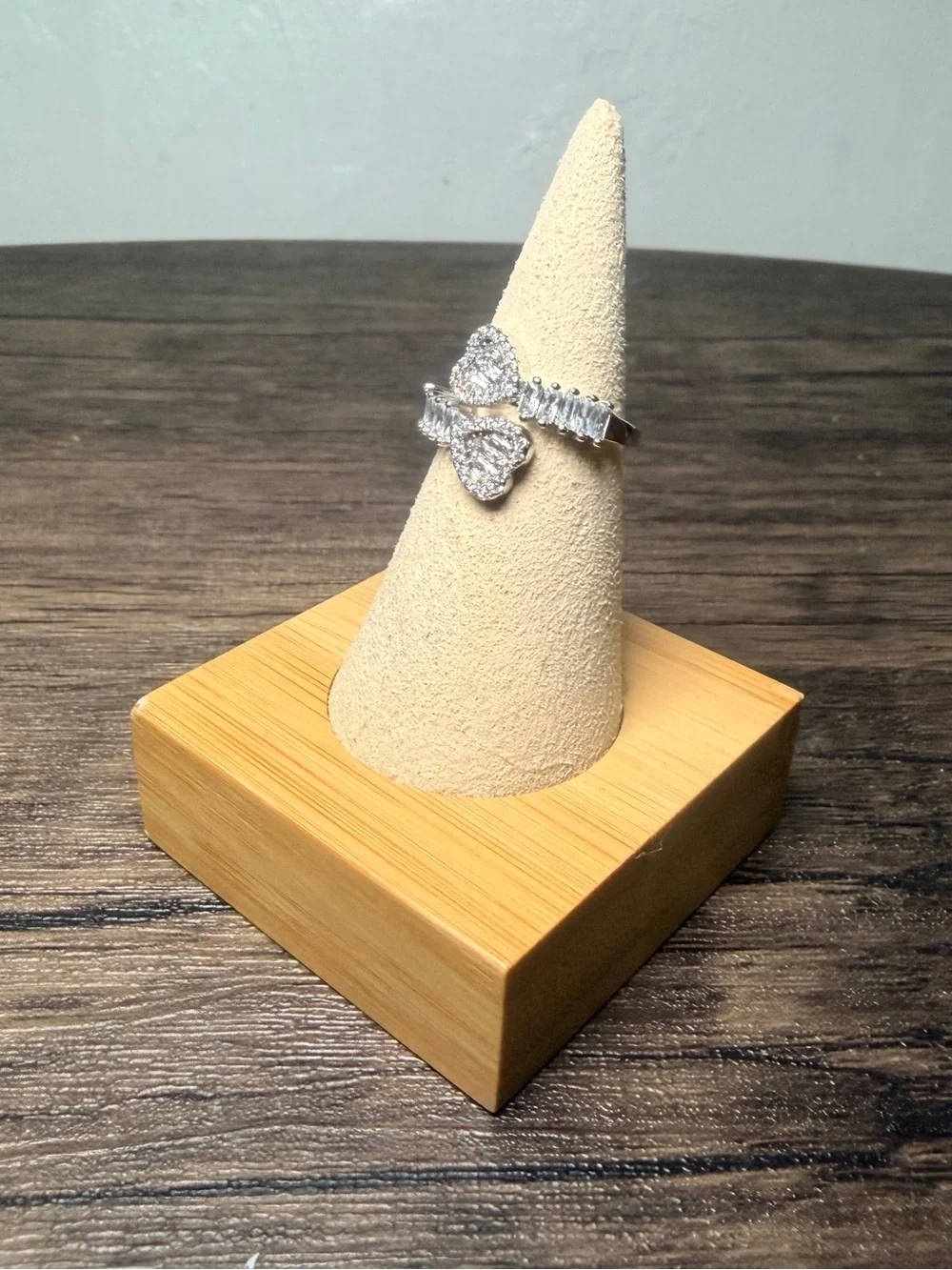 Silver Heart Crystal Ring - Sparkling Silver Women's Ring